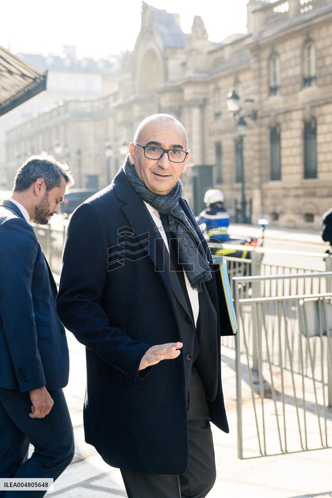 Ministers arrive at the Elysee Palace for the Council of Ministers - Paris AJ