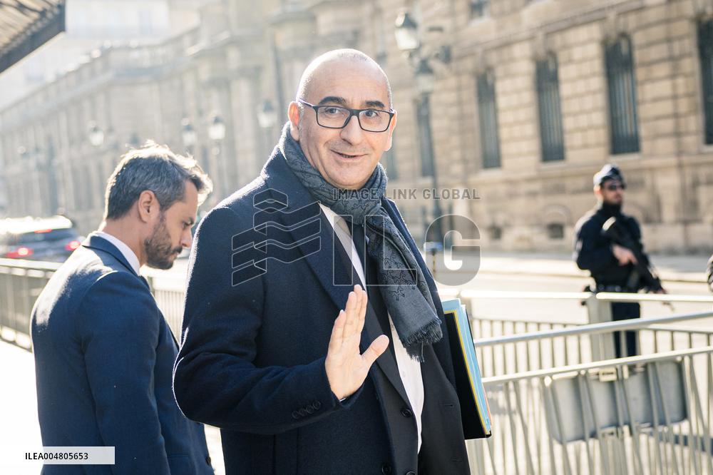 Ministers arrive at the Elysee Palace for the Council of Ministers - Paris AJ