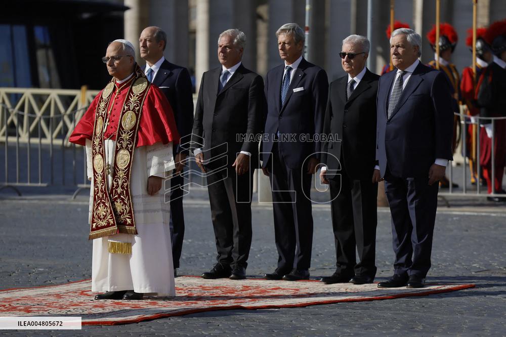 Pope Leo XIV Meets With President Sergio Mattarella - Rome