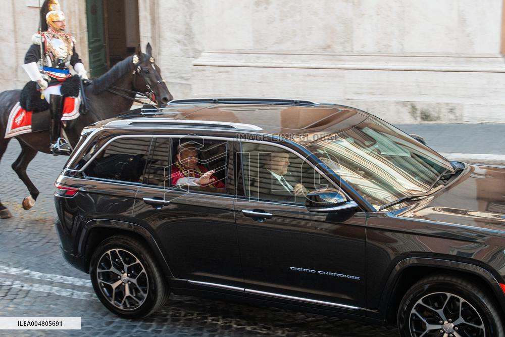 Pope Leo XIV Meets With President Sergio Mattarella - Rome