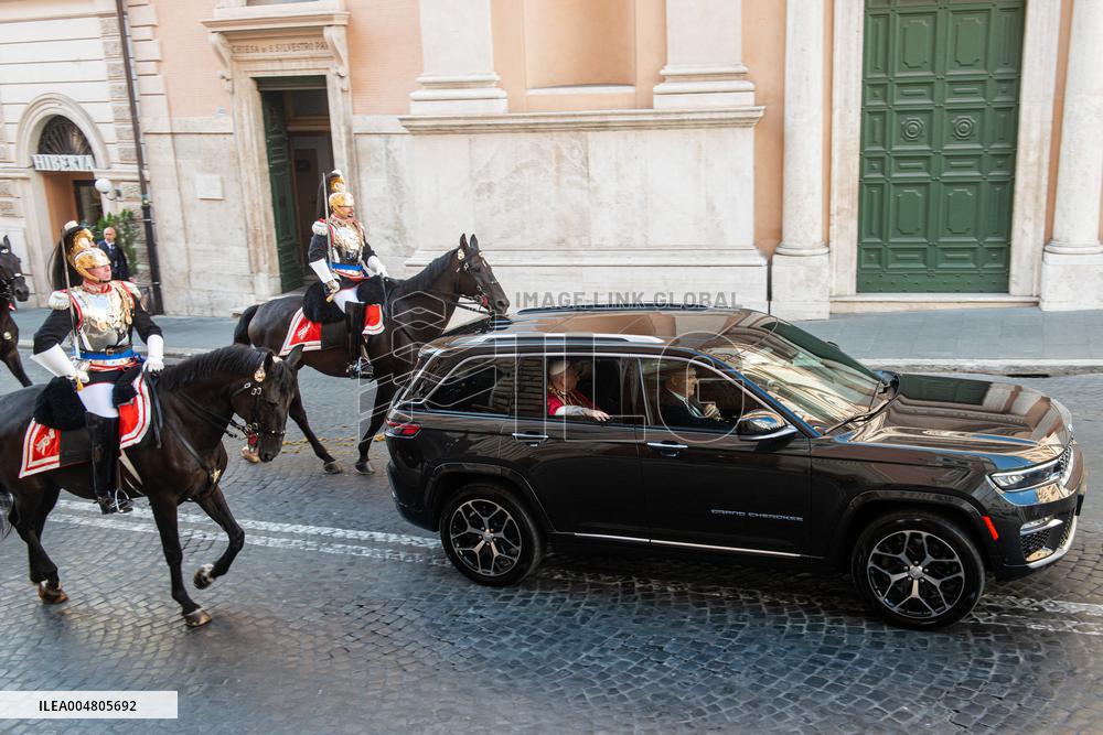 Pope Leo XIV Meets With President Sergio Mattarella - Rome