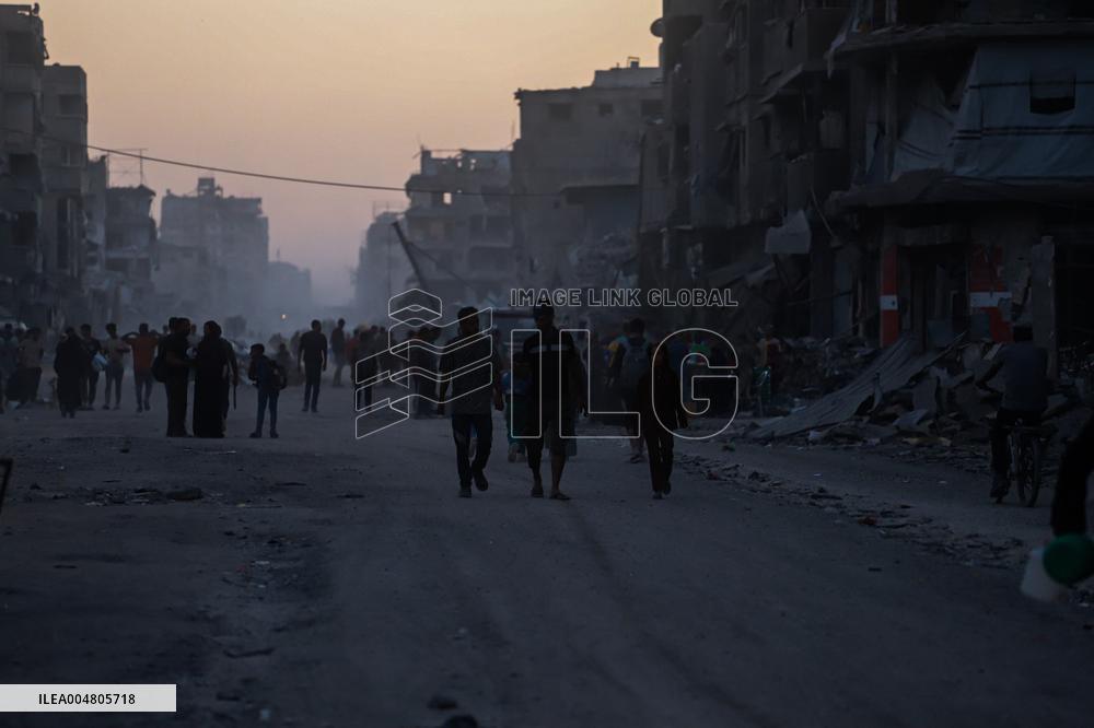 Gaza Destruction After Airstrikes - Gaza City