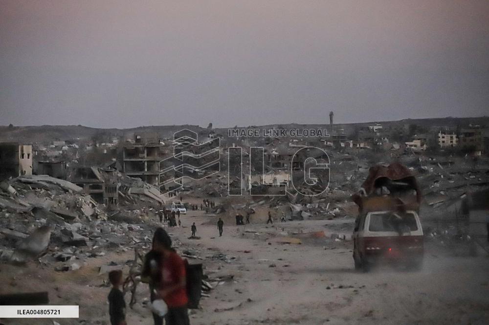 Gaza Destruction After Airstrikes - Gaza City
