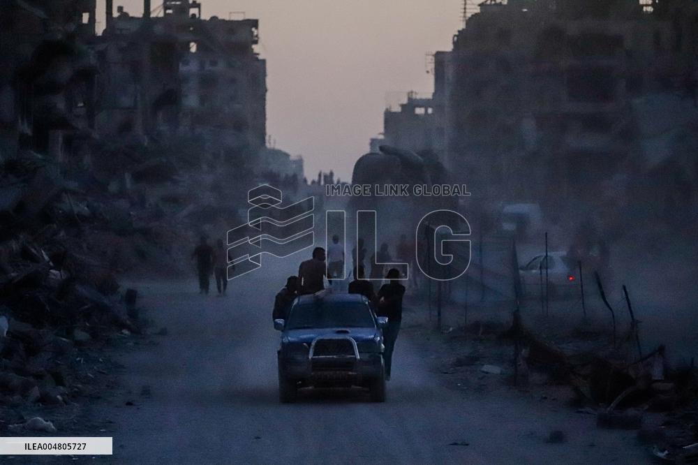 Gaza Destruction After Airstrikes - Gaza City