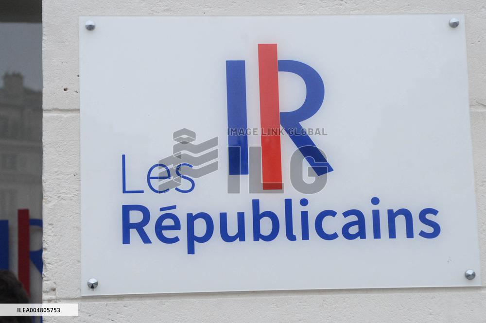 Bruno Retailleau Returns To LR Headquarters - Paris