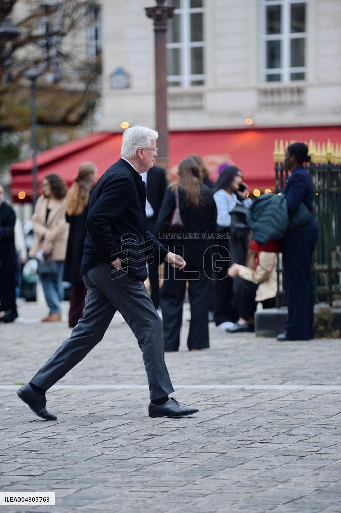 Bruno Retailleau Returns To LR Headquarters - Paris