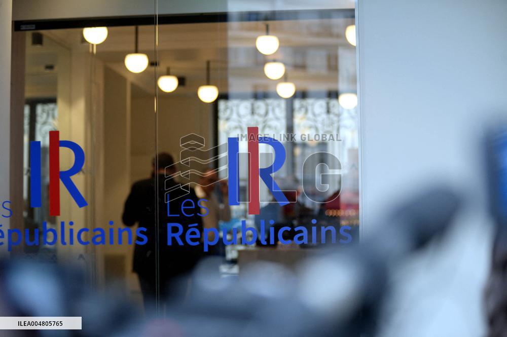Bruno Retailleau Returns To LR Headquarters - Paris