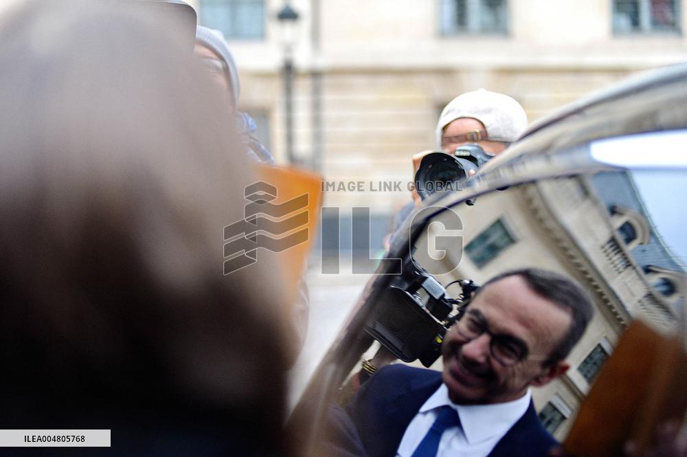 Bruno Retailleau Returns To LR Headquarters - Paris