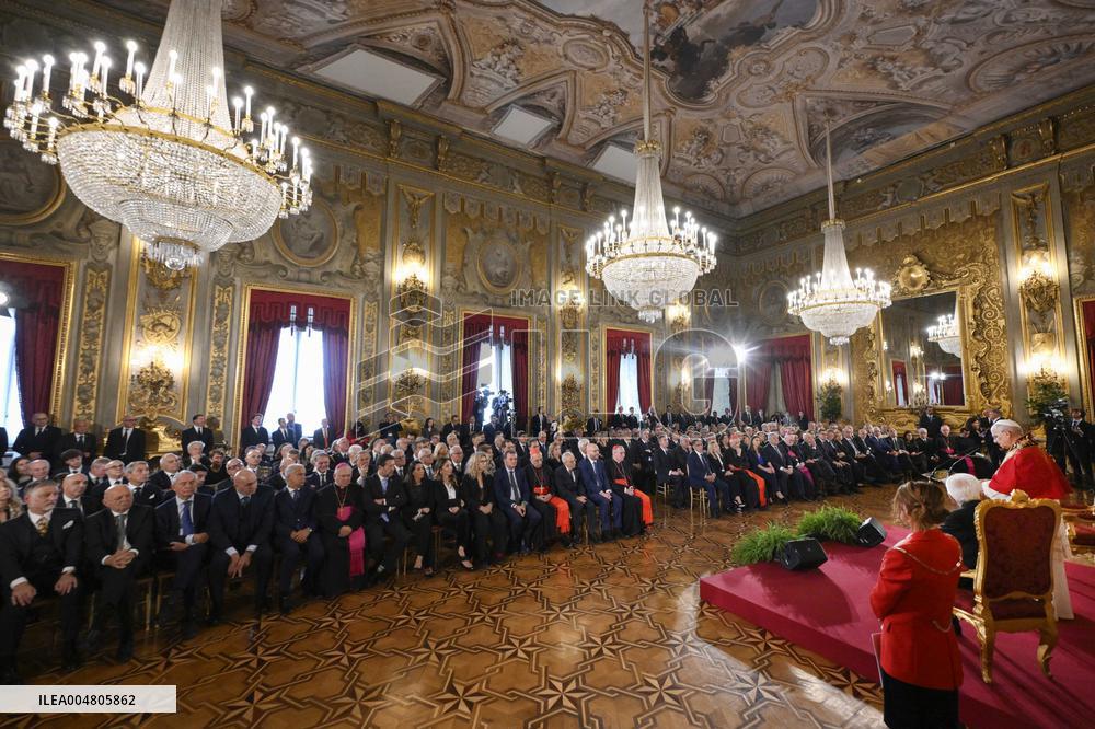 Pope Leo XIV Meets Italian President Sergio Mattarella - Rome