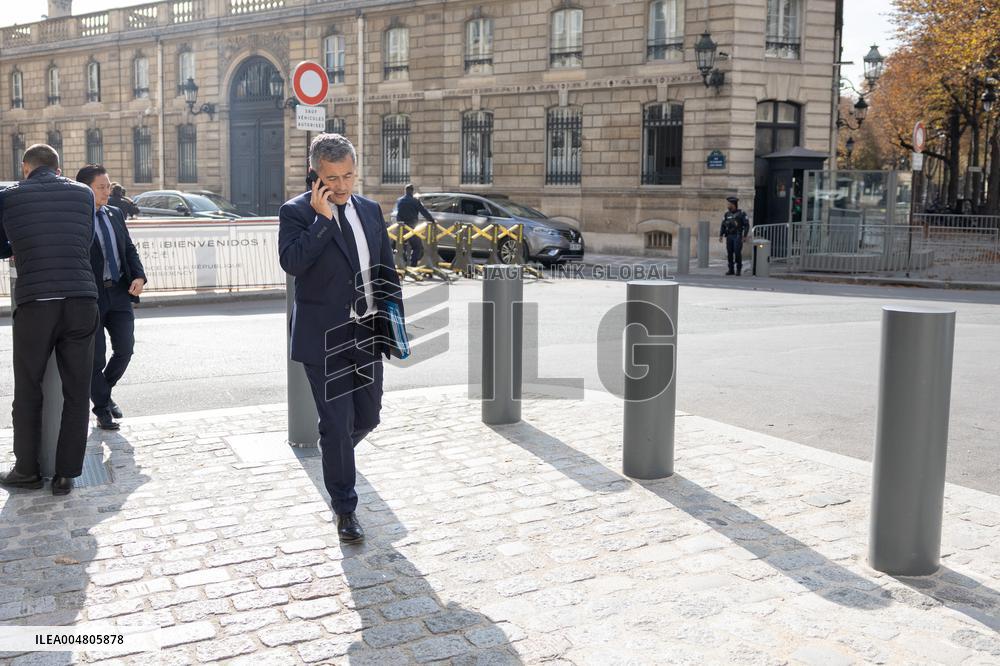 Ministers leaves the Elysee Palace for the Council of Ministers - Paris AJ