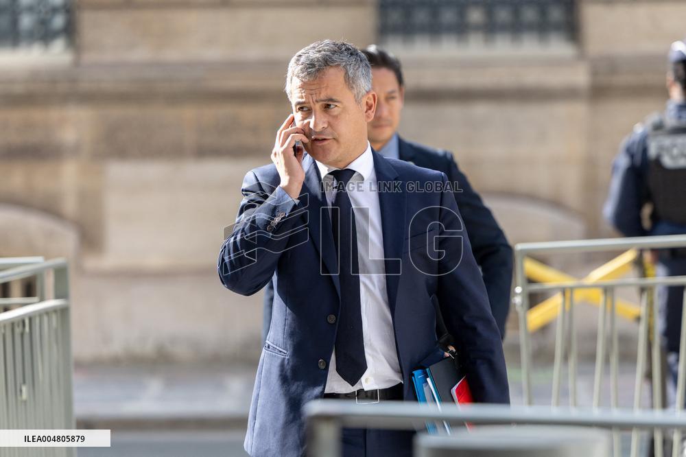 Ministers leaves the Elysee Palace for the Council of Ministers - Paris AJ