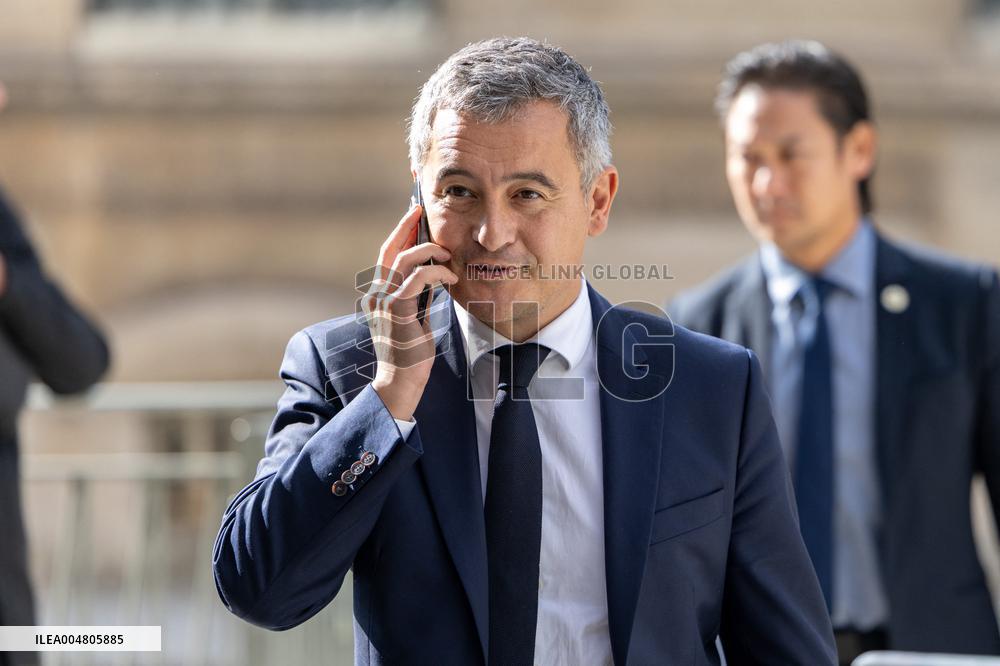 Ministers leaves the Elysee Palace for the Council of Ministers - Paris AJ