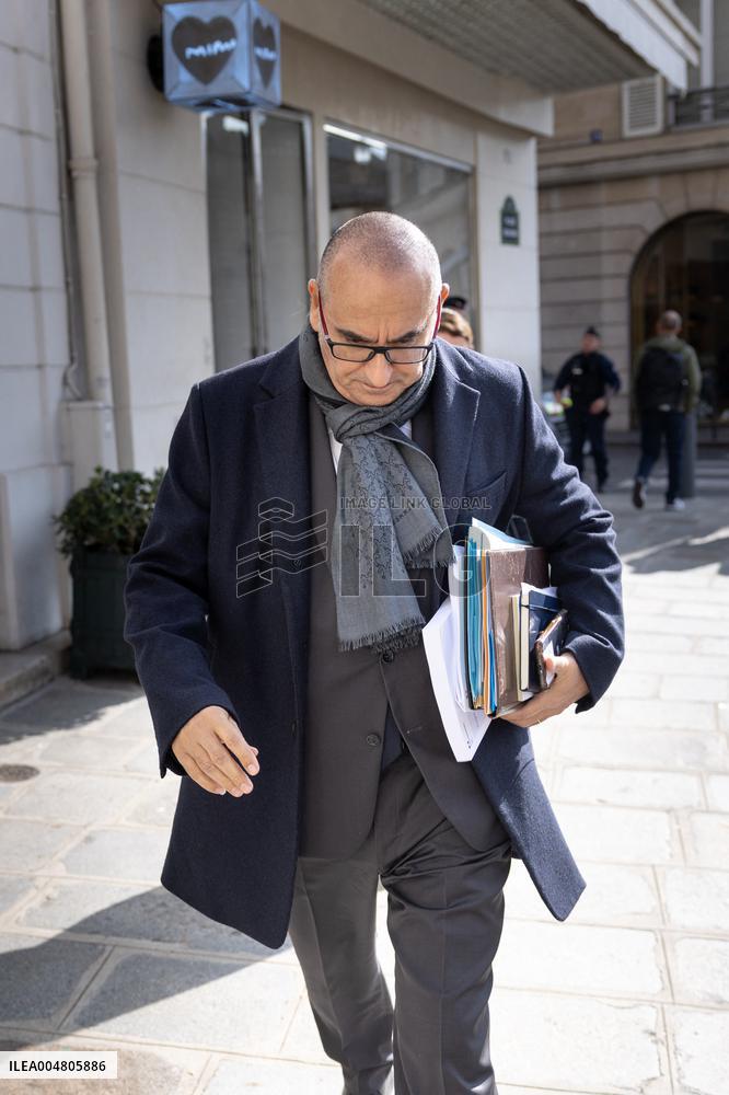 Ministers leaves the Elysee Palace for the Council of Ministers - Paris AJ