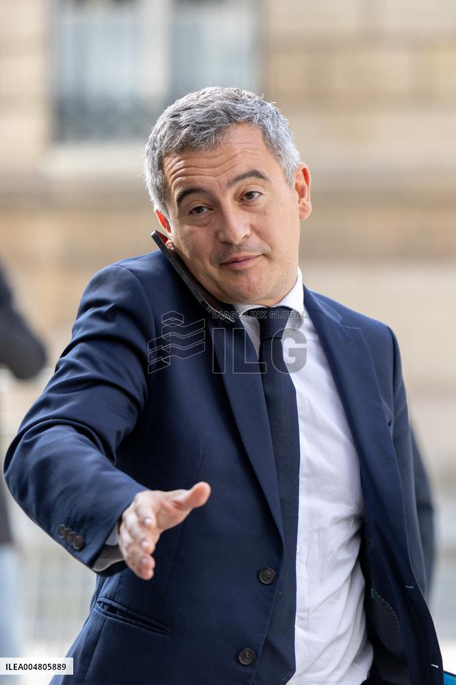 Ministers leaves the Elysee Palace for the Council of Ministers - Paris AJ