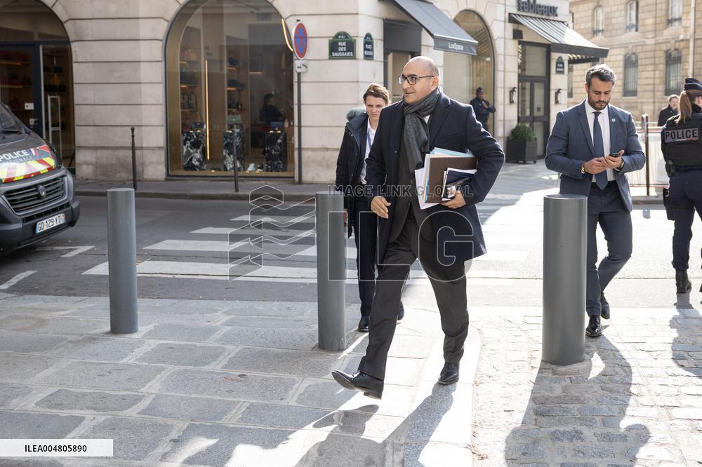 Ministers leaves the Elysee Palace for the Council of Ministers - Paris AJ