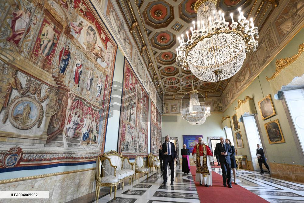 Pope Leo XIV Meets Italian President Sergio Mattarella - Rome