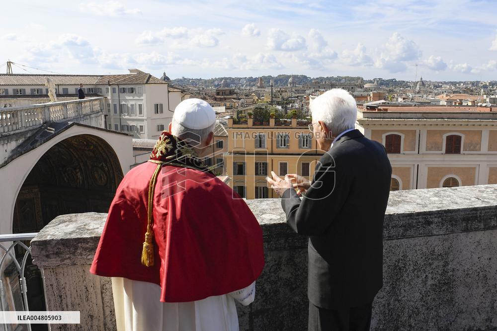Pope Leo XIV Meets Italian President Sergio Mattarella - Rome