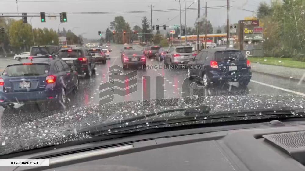 US: Hail Hits Seattle Area Amid Isolated Thunderstorms