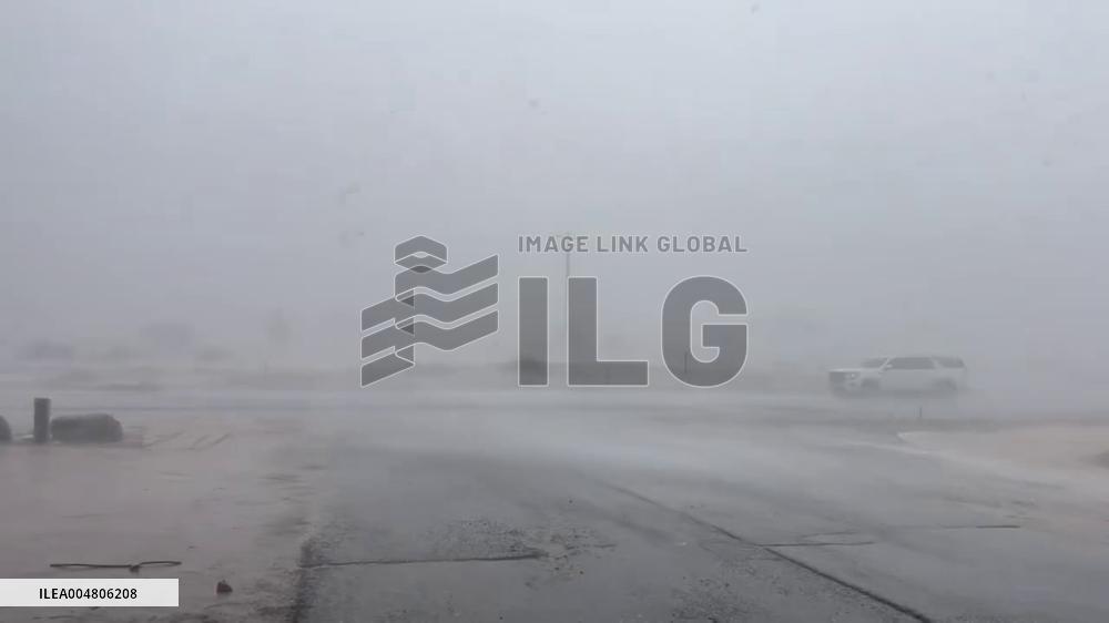 US: Severe Weather Batters San Bernardino County, California