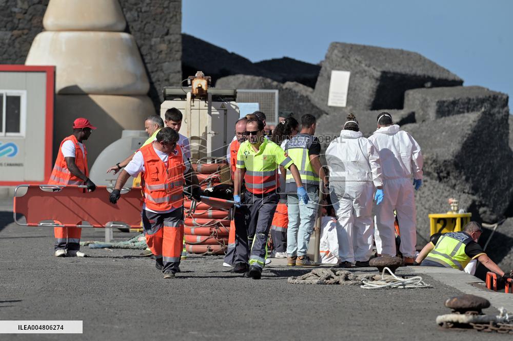 A Cayuco With 230 People Rescued In El Hierro - Spain
