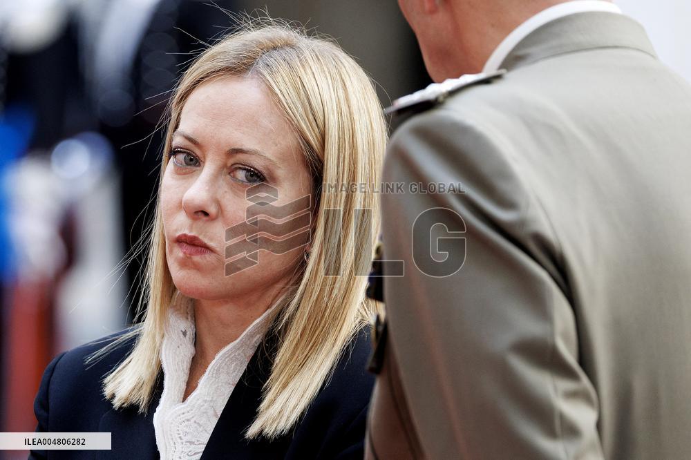 Giorgia Meloni Meets Paraguay President - Rome