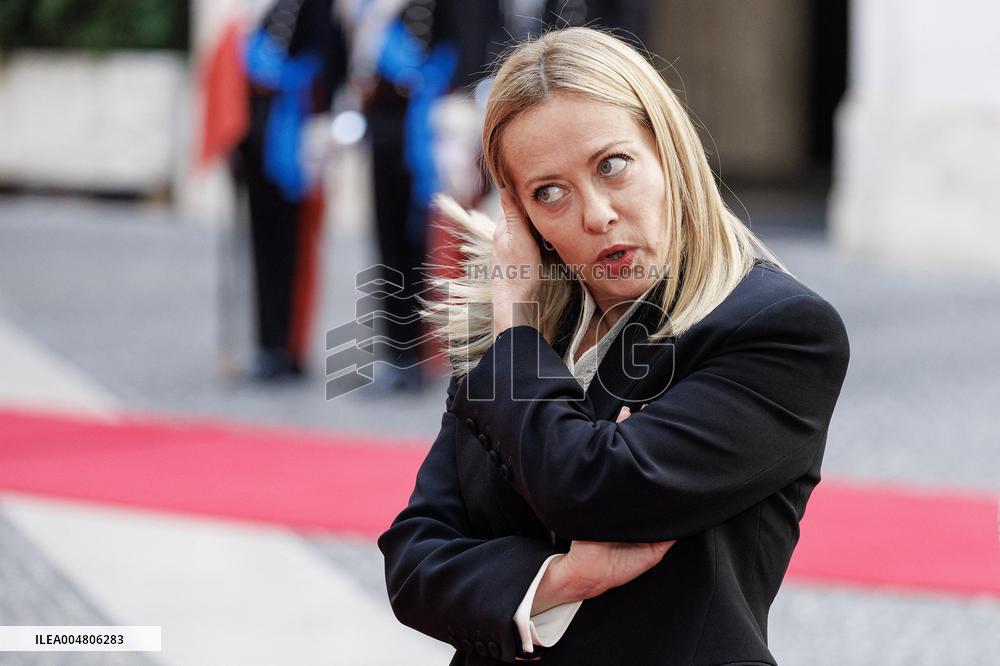 Giorgia Meloni Meets Paraguay President - Rome