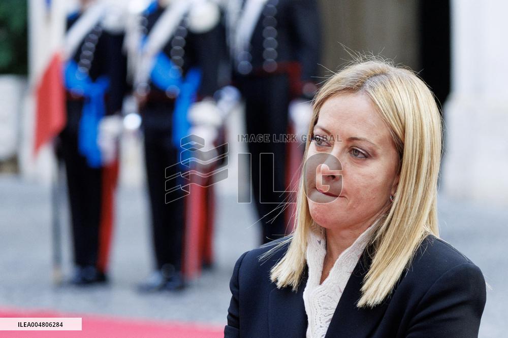 Giorgia Meloni Meets Paraguay President - Rome