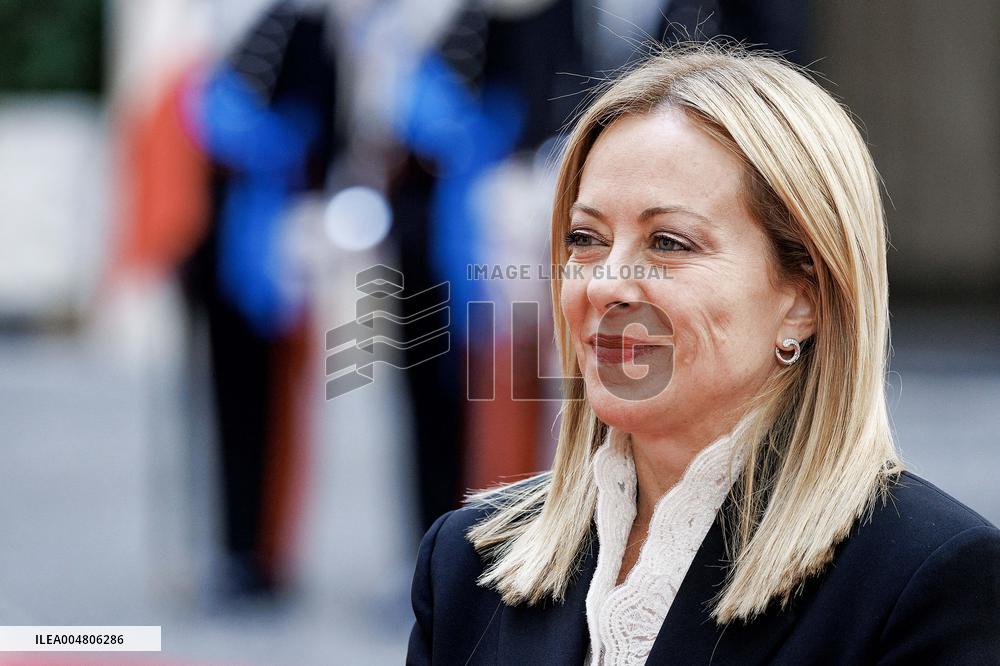 Giorgia Meloni Meets Paraguay President - Rome