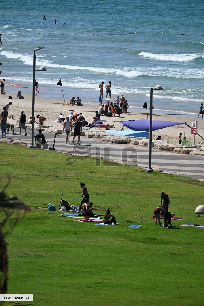 Charles Clore Beach in Tel Aviv - Israel