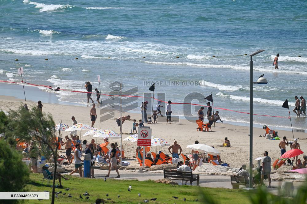 Charles Clore Beach in Tel Aviv - Israel