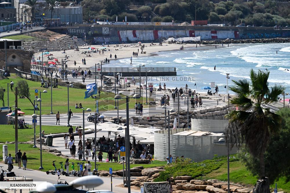 Charles Clore Beach in Tel Aviv - Israel