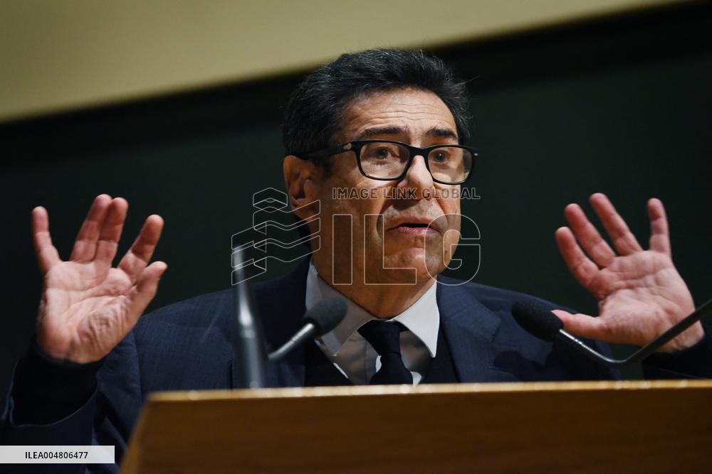 2025 Nobel Prize-winning economist Philippe Aghion during Press Conference