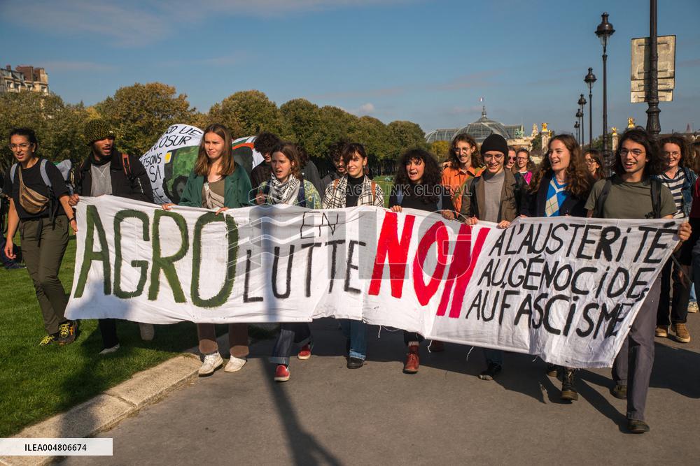 Farmers' Demonstration in Paris - France