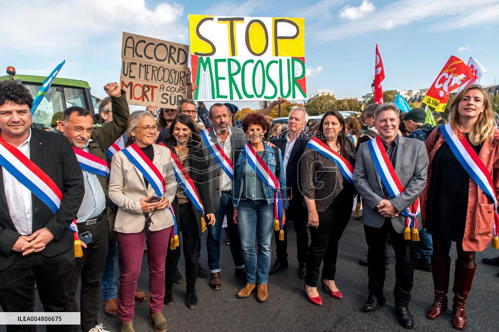 Farmers' Demonstration in Paris - France