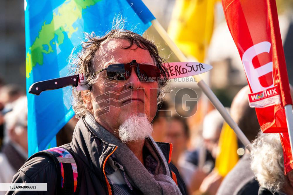 Farmers' Demonstration in Paris - France