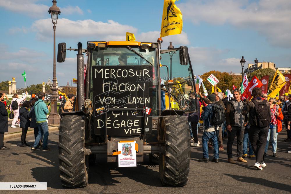 Farmers' Demonstration in Paris - France