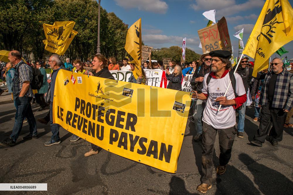 Farmers' Demonstration in Paris - France