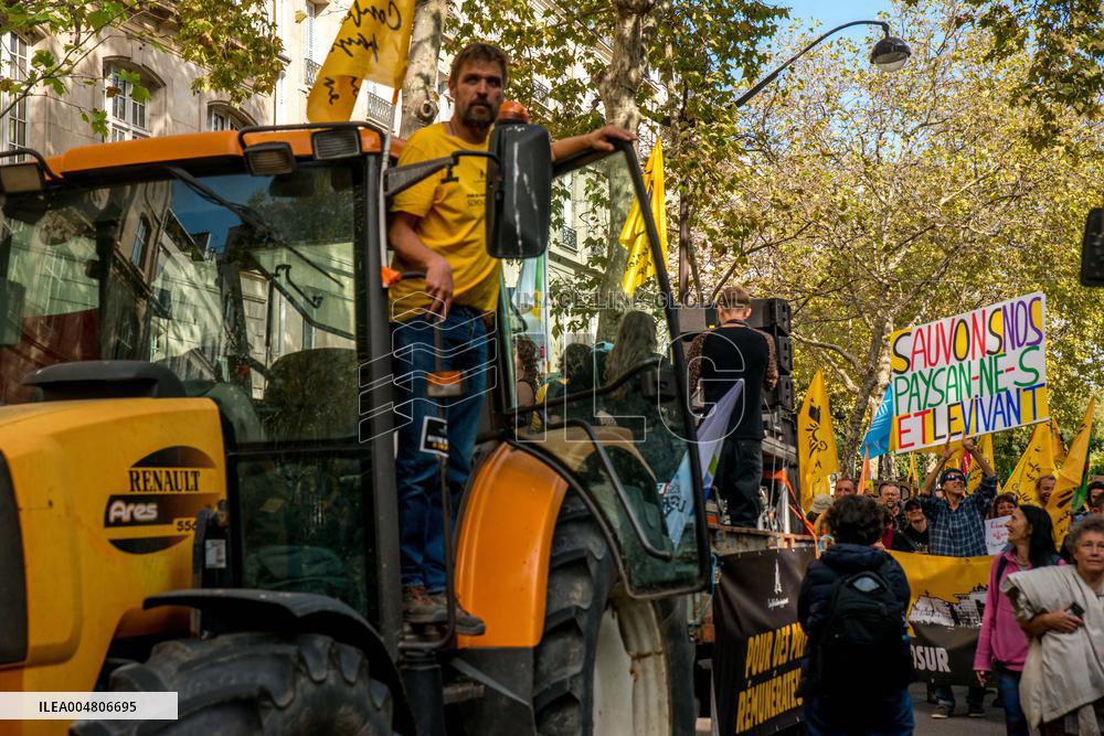 Farmers' Demonstration in Paris - France