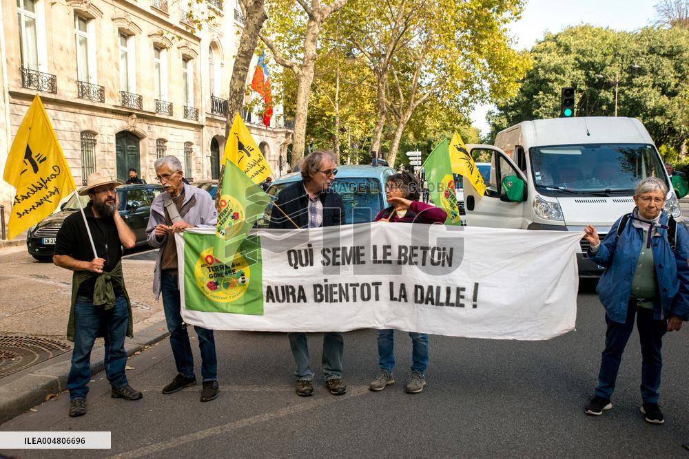 Farmers' Demonstration in Paris - France