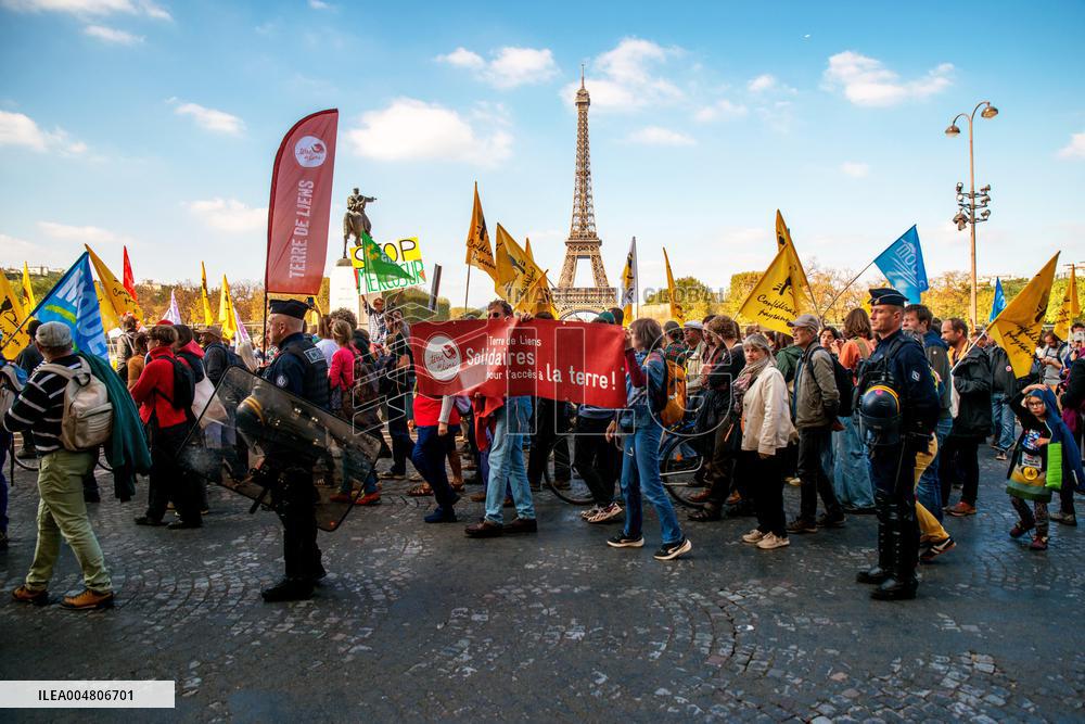 Farmers' Demonstration in Paris - France