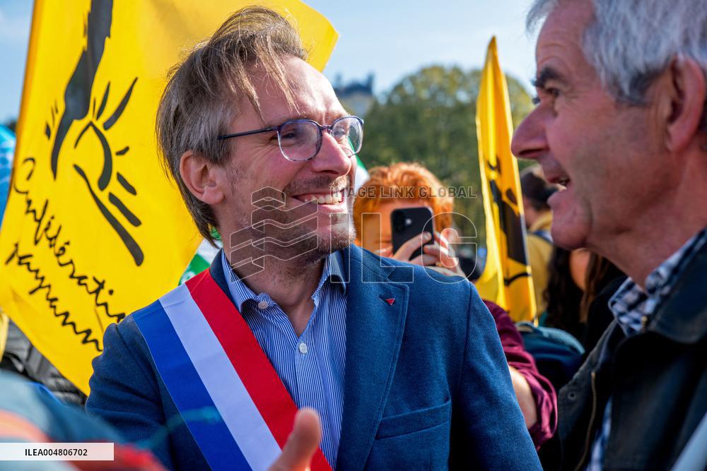 Farmers' Demonstration in Paris - France