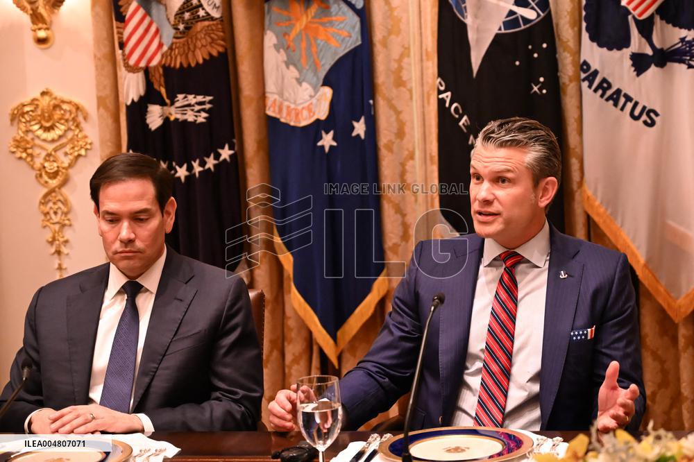 Trump Hosts a bilateral lunch with President Javier Gerardo Milei of Argentina