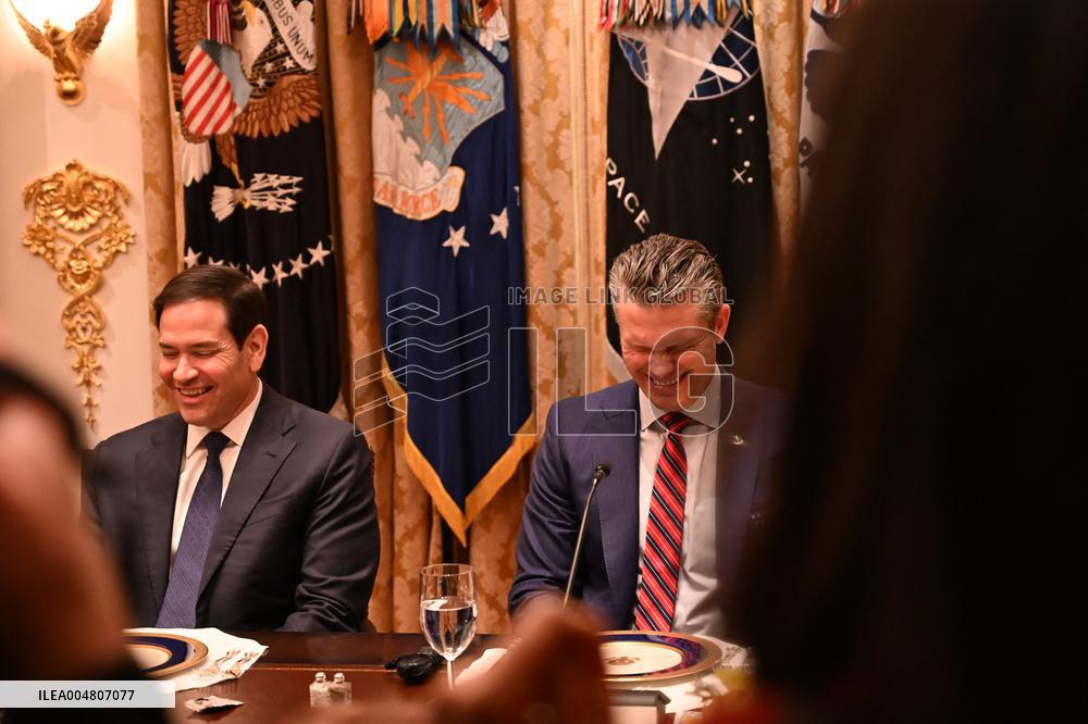 Trump Hosts a bilateral lunch with President Javier Gerardo Milei of Argentina