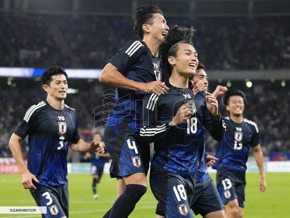 Football: Friendly between Japan and Brazil