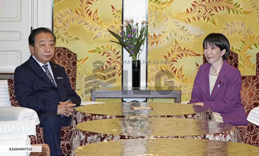 Japan party leaders hold talks in Tokyo