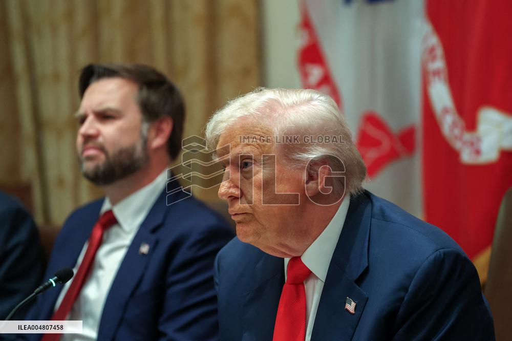 Trump Hosts a bilateral lunch with President Javier Gerardo Milei of Argentina