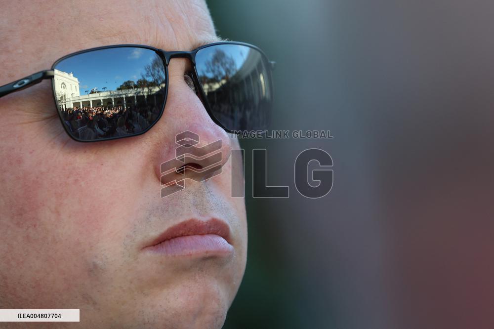 Donald J Trump presents Erika Kirk with the Presidential Medal of Freedom for her late husband Charlie Kirk
