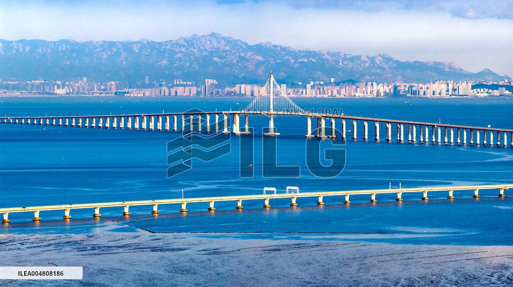 Jiaozhou Bay Bridge in Qingdao