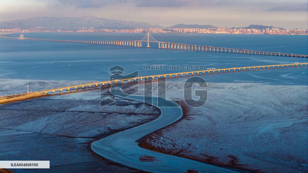 Jiaozhou Bay Bridge in Qingdao
