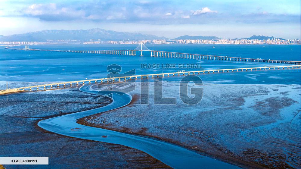 Jiaozhou Bay Bridge in Qingdao